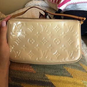 Light Pink Louis Vuitton Damaged Mini Purse